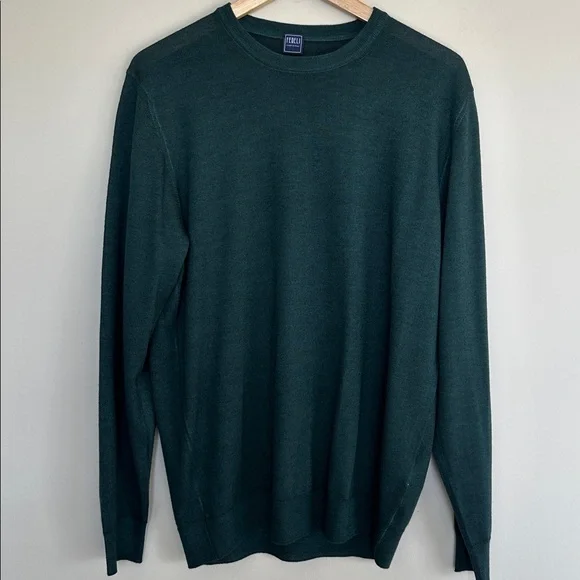 Fedeli Green Crewneck Sweater